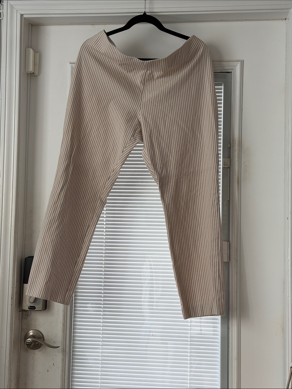 a new day Neutral Ribbed Cropped pull on Ankle Pants
